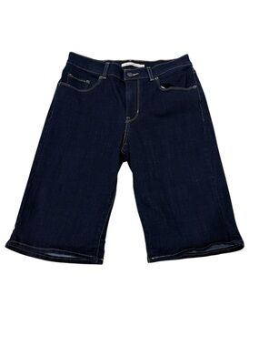 Levi's Dark Blue Denim Bermuda Shorts w27 like new